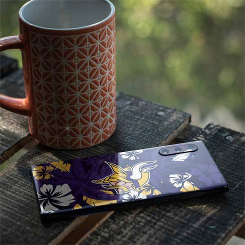 NFL Minnesota Vikings Tropical Print Galaxy Note 10 Skin